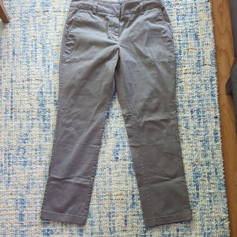 Lands' End Women's Gray Chinos Size 10